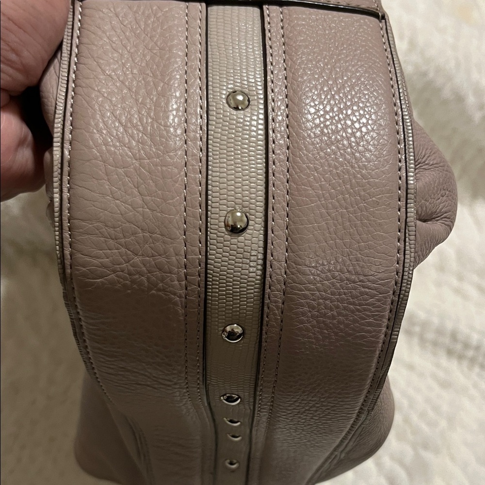 Coach Vintage Classic Casual Soft Light Purple Pebble Leather Hobo Bag bag tag - Picture 9 of 10